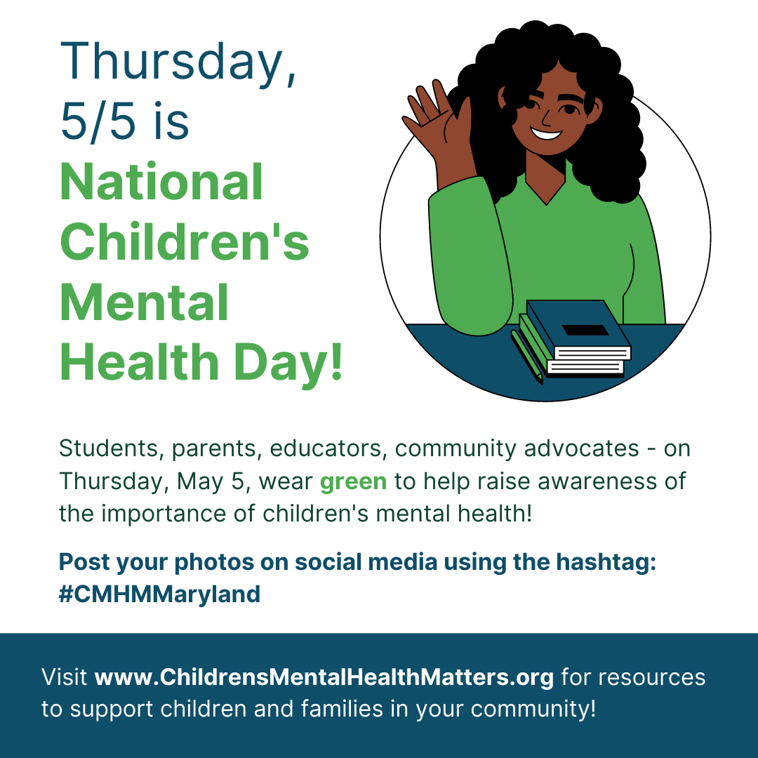 National Children's Mental Health Day Wear Green! Children's Mental